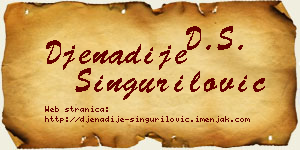 Đenadije Singurilović vizit kartica